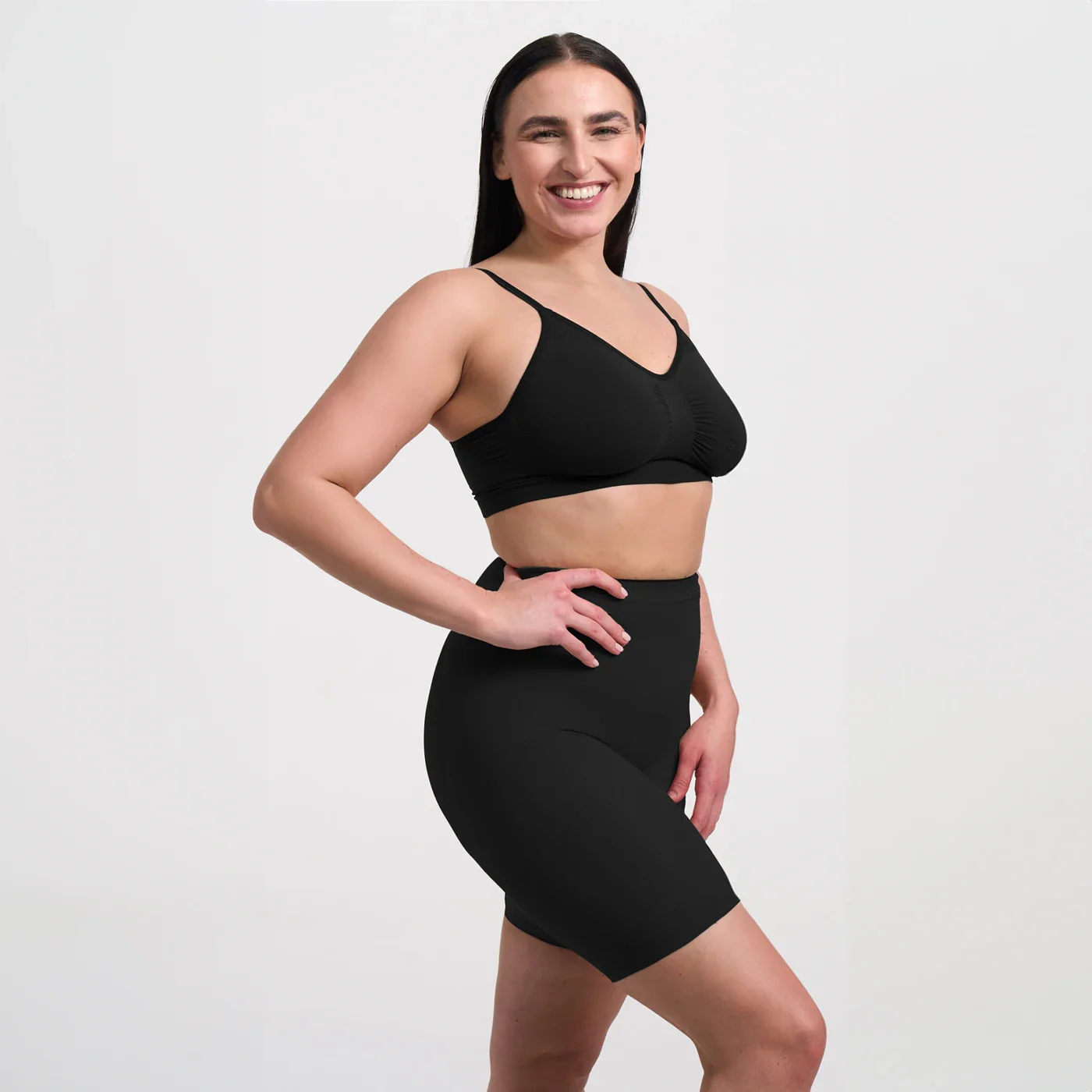 Yüksek Bel Şekillendirici Selülit Önleyici Korse Şort | Fit Tight