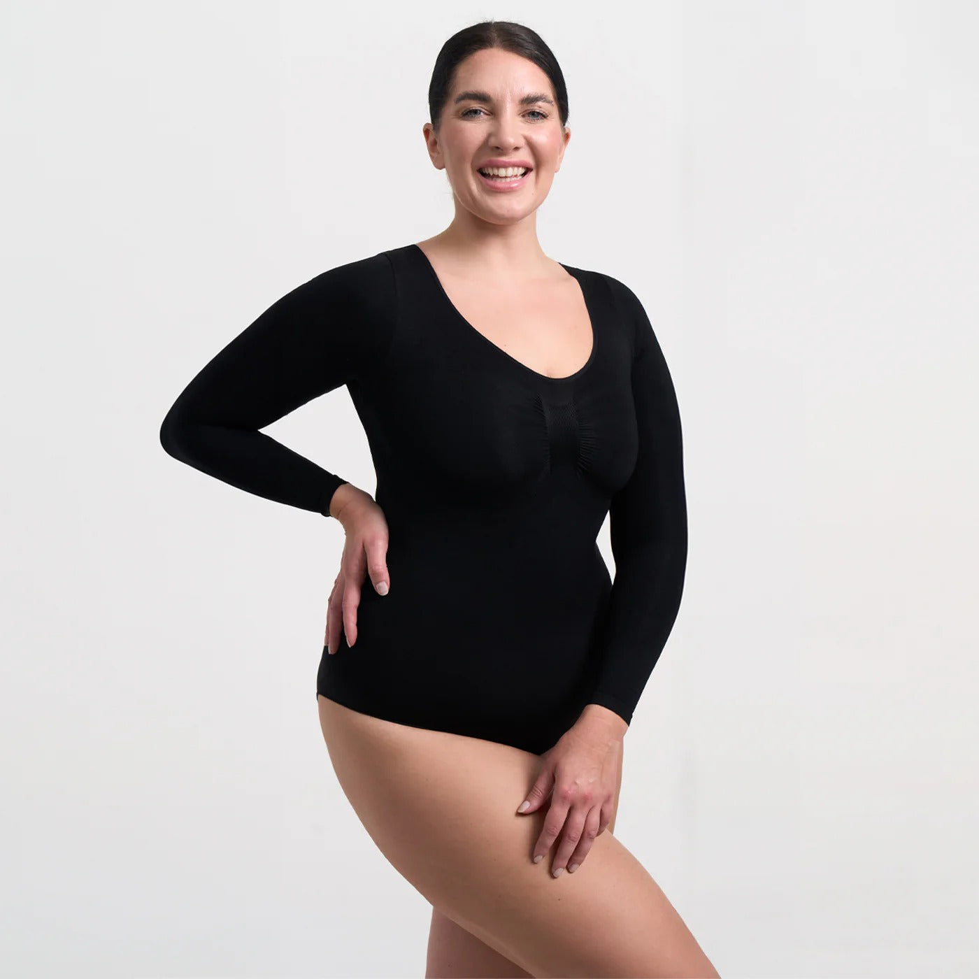 Vücut Şekillendirici Uzun Kollu Zıbın Korse | Fit Tight